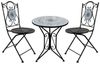 HTI-Living Garten-Essgruppe Sitzgruppe Metall Bistro Set mit Motiv Byzanz für Balkon und Terrasse, (Set, 3-tlg, 1 Tisch 2 Stühle), Sitzgruppe Essgruppe Balkonset Bild 2