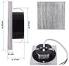 Maxkomfort LED Wandstrahler 6107, LED fest integriert, 3000K, Warmweiß, Treppenbeleuchtung Bild 4