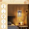 ZMH Pendelleuchte Esstisch 1 Flammig Hängelampe Schwarz E27 Glas Ø 16 cm Esszimmerlampe Für Esszimmer Schlafzimmer Cafe Bar Küche Ohne Leuchtmittel Bild 4