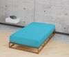 biberna Jersey-Elastic-Spannbetttuch , türkis, 1 x 120 x 200 cm - 130x220 cm Bild 3
