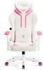 Diablo X-Ray Gaming Stuhl Bürostuhl Schreibtischstuhl 3D Armlehnen Ergonomisches Design HQ Kunstleder Perforation Wippfunktion Pink-Weiß Normal (L) Bild 2