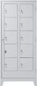 Wäscheverteilerschrank 10 türig Lichtgrau Bild 2