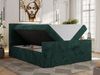 Boxspringbett, Doppelbett mit zwei Bettkästen und hohem Kopfteil aus Cordstoff - TILIANO DUO - 140 x 200 cm - Dunkelgrün Cord - H4 Bild 4