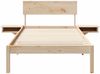 vidaXL Bettrahmen mit Kopfteil Braun 90 x 190 cm Massives Kiefernholz 873469 Bild 5
