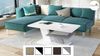 Mazzoni Couchtisch Cliff Weiß matt / Beton Betonoptik Wohnzimmertisch 110x60x45cm Bild 3