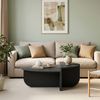 Couchtisch Tondesdaslo mit doppelter Tischplatte 90x90x35 cm Dunkelgrau [en. casa] Bild 5