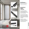 Deco-Raum® 'Square' Gardinenschiene, Aluminium, 60 cm, Schwarz Bild 3