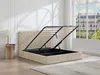 Vente-unique - RIBIOLA Bett Stoff Beige - B 213 cm x H 110 cm x L 188 cm Bild 2