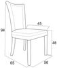 Polsterstuhl Stuhl 2er Set GIULIO Massivholz Buche Bild 5