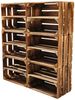 6er Set Holzkisten Weinkisten Obstkiste Klein Geflammt Regal aus Holz 40x30x25cm Bild 2