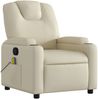 vidaXL Massagesessel mit Relaxfunktion, Kunstleder, Creme 3205544 Bild 3