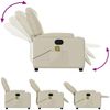 vidaXL Massagesessel mit Relaxfunktion, Kunstleder, Creme 3205544 Bild 5