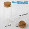 Mini Glasflaschen mit Korken 50ml ( 24er Pack ) - Kleine Glasfläschchen zum Befüllen - Reagenzglas Glas für Hochzeit - Mini Gläser Gastgeschenke Bild 3