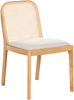 Esszimmerstuhl 2er Set EDINA Stoff Hellbraun Beige Bild 4