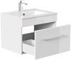 Badmöbel SANTINI 60 SoftClose weiss, Fronten weiss hochglanz : Weiss hochglanz Bild 4
