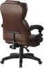 Schreibtischstuhl Bürostuhl Gamingstuhl Racing Chair Chefsessel mit Fußstütze Dunkelbraun Bild 5