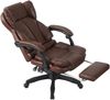 Schreibtischstuhl Bürostuhl Gamingstuhl Racing Chair Chefsessel mit Fußstütze Dunkelbraun Bild 3