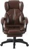 Schreibtischstuhl Bürostuhl Gamingstuhl Racing Chair Chefsessel mit Fußstütze Dunkelbraun Bild 2