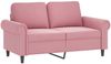 vidaXL 3-tlg. Sofagarnitur mit Kissen Rosa Samt 3202193 Bild 4