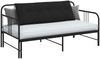 vidaXL Rückenkissen Schwarz 140 x 19 x 50 cm Stoff 42014832 Bild 3