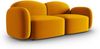 Micadoni Sofa Blair 2-Sitzer Samtstoff Gelb Bild 2