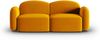 Micadoni Sofa Blair 2-Sitzer Samtstoff Gelb Bild 1