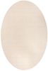 Gabbeh Teppich - Softy - Uni 230 x 150 cm - naturweiß - oval Bild 3