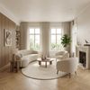 Gabbeh Teppich - Softy - Uni 230 x 150 cm - naturweiß - oval Bild 2