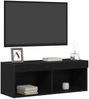 vidaXL TV-Schrankset mit LED Schwarz Eichen-Optik 80 x 30 x 30 cm 862204 Bild 3