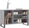 vidaXL Schuhregal Grau Sonoma 102x36x60 cm Holzwerkstoff 831426 Bild 3