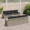 vidaXL Gartensofa-set Grau 55 x 55 x 37 cm Poly-Rattan 3345969 Bild 3