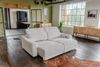 KAWOLA Big Sofa KIANA 3-Sitzer Funktionssofa Kopfstütze verstellbar Cord cremeweiß 80 x 110 x 227 cm Bild 2