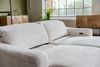 KAWOLA Big Sofa KIANA 3-Sitzer Funktionssofa Kopfstütze verstellbar Cord cremeweiß 80 x 110 x 227 cm Bild 4