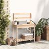 vidaXL Pflanztisch mit Waschbecken 147,5x44x139,5 cm Massivholz Tanne 156346 Bild 3