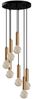 Vente-unique - Deckenleuchte verstellbar - Metall - H. 40-136 cm - Goldfarben - JOSETTE Bild 4