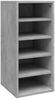 vidaXL Schuhschränke 2 Stk. Betongrau 31,5x35x70 cm Holzwerkstoff 808990 Bild 4