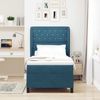 vidaXL Boxspringbett mit Matratze Dunkelblau 190 x 90 cm Samt 3340854 Bild 3