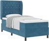 vidaXL Boxspringbett mit Matratze Dunkelblau 190 x 90 cm Samt 3340854 Bild 2