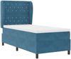 vidaXL Boxspringbett mit Matratze Dunkelblau 190 x 90 cm Samt 3340854 Bild 4