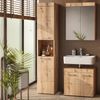 Badschrank Luna Eiche Wotan 37 x 190 cm Vicco Bild 3