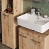Badschrank Luna Eiche Wotan 37 x 190 cm Vicco Bild 4