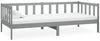 vidaXL Tagesbett mit Matratze 90x200 cm Grau Massivholz Kiefer [3083611] Bild 4