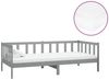 vidaXL Tagesbett mit Matratze 90x200 cm Grau Massivholz Kiefer [3083611] Bild 2
