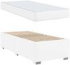 vidaXL Bettrahmen mit Matratze Weiß 90 x 190 cm Stoff 3399220 Bild 4