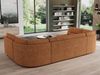 U-förmige Ecksofa, Bigsofa mit schlaffunktion, Wohnlandschaft XXL - MORBIDO U - Orange Stoff Bild 3