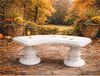 Casa Padrino Jugendstil Gartenbank Weiß 156 cm - Barock & Jugendstil Garten Möbel Bild 2