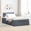 vidaXL Ottoman-Bett mit Matratze Dunkelgrau 120x190 cm Samt 3311904 Bild 3