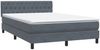 vidaXL Boxspringbett mit Matratze & LED Dunkelgrau 160x210 cm Samt 3317176 Bild 5