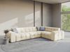 Micadoni Ecksofa Kendal 6-Sitzer Rechts Samt Elfenbein Bild 5