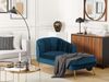 Chaiselongue Samtstoff kobaltblau linksseitig ALLIER Bild 3